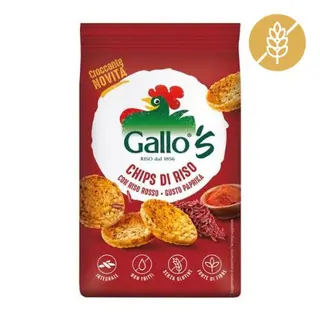 Gallo's Chips Riso Rosso e Paprika 40g