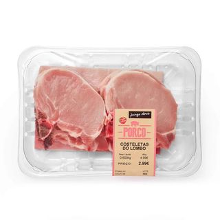 Costeletas do Lombo de Porco Embaladas 600g