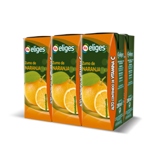 100% Naranja Eliges Pack 6 Uds. 200Ml