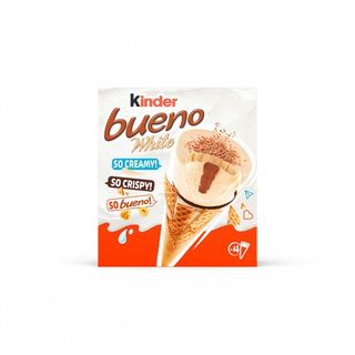 Cono White Kinder Bueno 4 Uds.