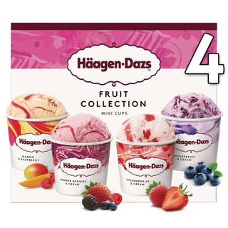Gelado Fruit Collection Minicups Häagen-Dazs (emb. 380 ml (4 un))