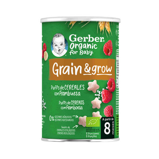 Snacks de Cereais de Framboesa Gerber 35G