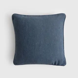 Funda Cojín Liso Con Textura Guildo Azul 55x55 cm