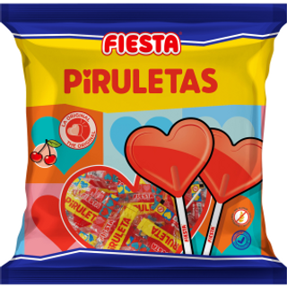 Bolsa Piruleta Corazon Fiesta 7 Uds.
