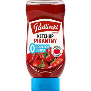 Pudliszki Ketchup pikantny zero cukru 440 g