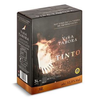 Vino Tinto De La Tierra De Extremadura Viña Tabora Baginbox 3 L