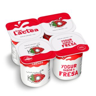 Yogur Sabor Fresa Dia Láctea Pack 4 X 125 G