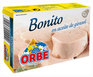 Bonito En Aceite De Girasol Orbe 72 G