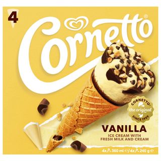 Cornetto Cono Helado De Vainilla  4 X 90 Ml