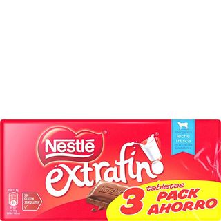 NESTLÉ Tableta De Chocolate Extrafino 3X125 G