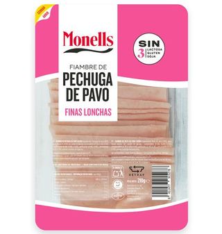 Pechuga Monells Pavo Finas Lonchas 210 G