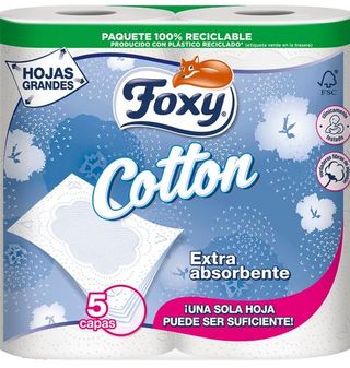 Papel Higiénico Foxy Cotton 4 Rollos