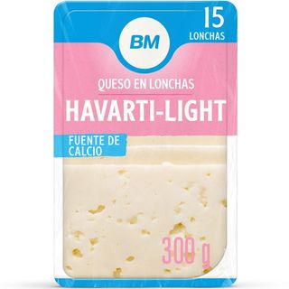BM Queso Havarti Light Lonchas 300 G