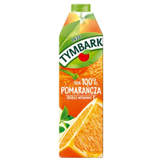 Tymbark Sok 100 % pomarańcza 1 l