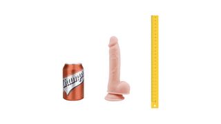 Champs Dwuwarstwowe zginane dildo Dorky 19,5 CM