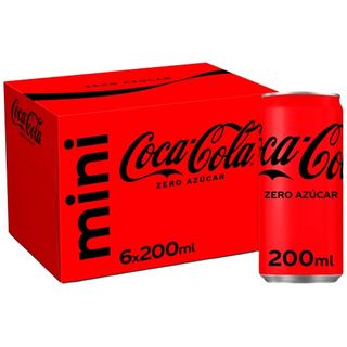 Refresco Cola Zero Lata Coca Cola 6X20Cl