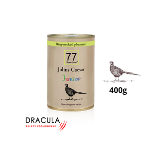 77 Petfood Junior Julius Caesar z bażantem 400g
