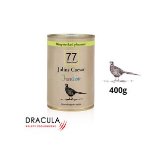 77 Petfood Junior Julius Caesar z bażantem 400g
