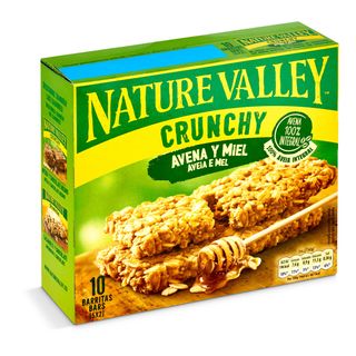Barritas De Cereales De Avena Y Miel Crunchy Nature Valley Caja 210 G