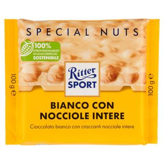 Ritter Sport Special Nuts Bianco con Nocciole Intere 100 g - 4000417701008 - 4000417701008
