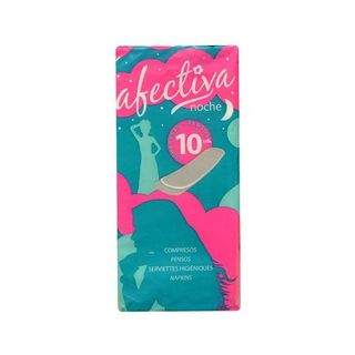 Compresas Noche - Afectiva - 10 unidades 8412210300443