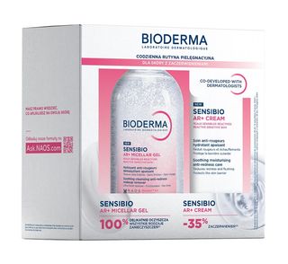 Bioderma Zestaw Sensibio AR+ Żel micelarny + Krem