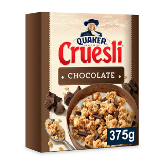 Cereales Cruesli Chocolate Quaker 375Gr.