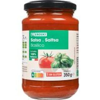 Salsa Basilico Eroski, 350 G (26202762)