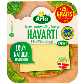Queso Havarti Lonchas Arla 150Gr.