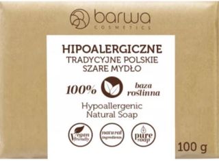 Barwa Hipoalergiczne tradycyjne polskie szare mydło 100 g