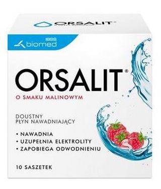 Orsalit o smaku malinowym 10 saszetek x 4,44 g