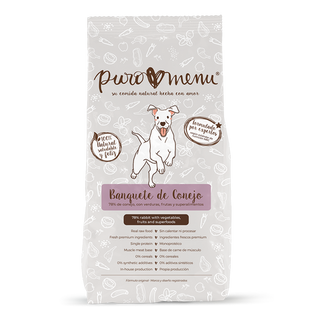 Puro Menu Perro Banquete Conejo 800G