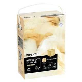 Detergente Polvo Jabón De Marsella Hogarel 35 Cacitos. 2,275 Kg (285726)