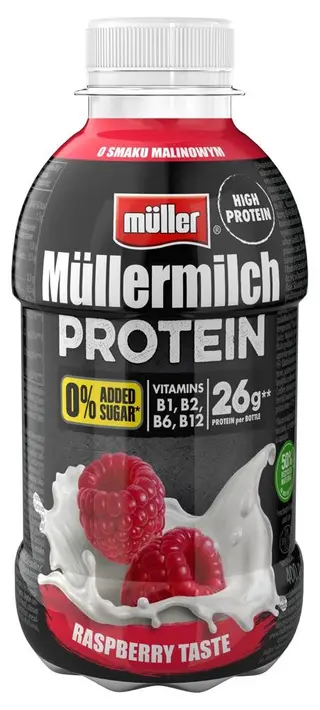 Müllermilch Protein Napój mleczny malina 400 g