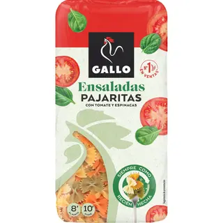 Pasta Pajaritas Vegetal, Paquete 450 G