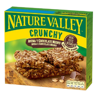 Nature Valley Barritas de Avena 100% integral y Chocolate Negro 5x2u