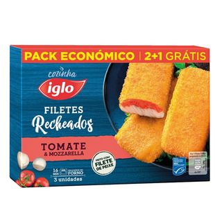 Filetes Recheados Tomate & Mozzarella Iglo (emb. 300 gr (3 un))