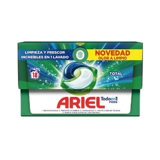 Ariel Pods 3en1 Detergente máquina cápsulas 18u