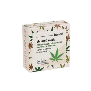 Champu Solido Hidratante Cannabis Y Aceite De Cañamo Bonte 50 Gr (287422)