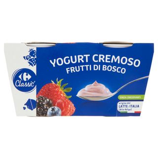 Carrefour Classic Yogurt Cremoso Frutti di Bosco 2 x 125 g
