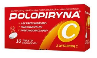 Polopiryna C 500 mg + 200 mg 10 tabletek