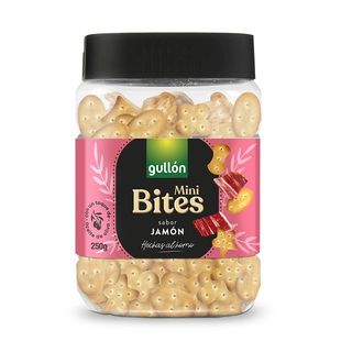 Mini Galletas Saladas Sabor Jamón Gullón 250 Gr