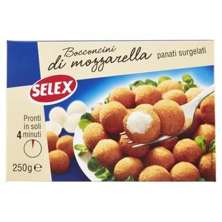 Bocconcini Di Mozzarella Panati Gr.250 Selex