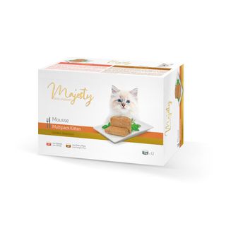 Majesty Kitten Mousse De Pollo Y Pavo Lata 0.085Kg