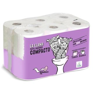 Papel Higiénico Compacto 2 Capas Dia La Llama 12 Uds.