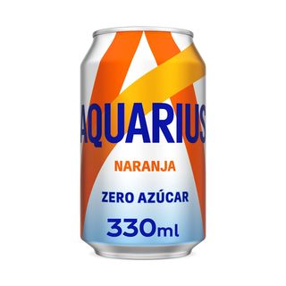 Bebida Zero Isotónica Naranja Aquarius Lata 330 Ml
