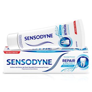 Sensodyne Repair & Protect, Dentifricio per Denti Sensibili, Uso Quotidiano, 65+10ML gratis