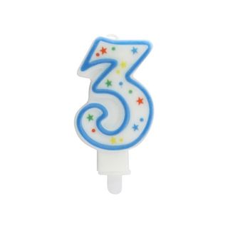 Vela Aniversario 9,5 Cm Nº 3