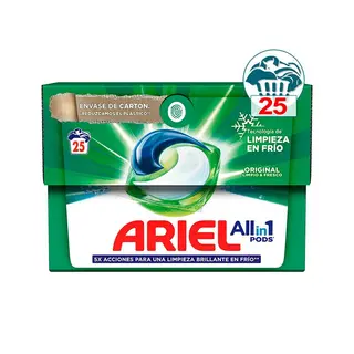 Detergente Para Lavadora Pods All In 1 Original Ariel 25 Lavados (8006540790922)