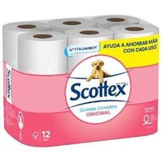 Papel Higiénico Original Scottex 12 Rollos